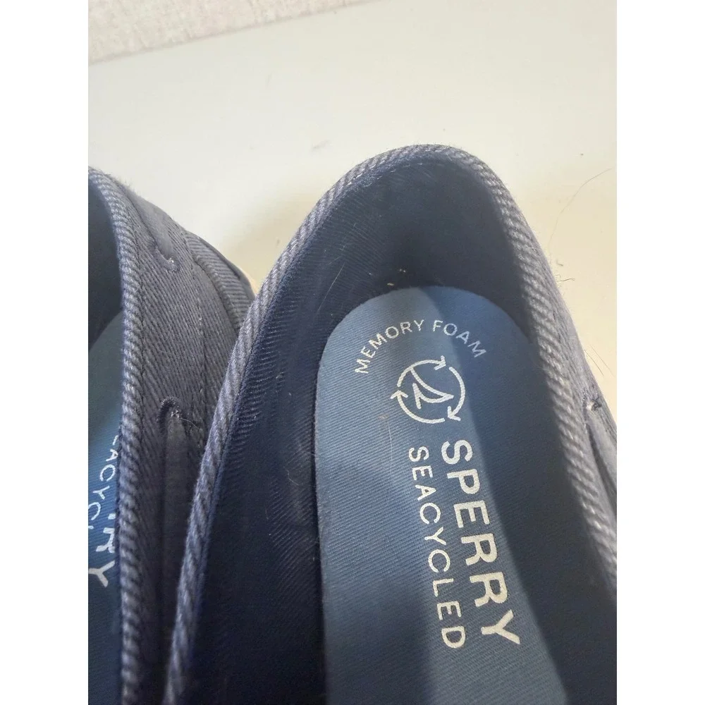 Sperry Womens Seacycled Twill Loafer Casual Shoe - Size 11‎ Navy - STS88787